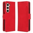 thumbnail image 2 of Nalacover for Samsung Galaxy Z Fold 5 Card Slots Wallet Case with Kickstand Removable Card Holder Magnetic Clasp, Luxury PU Leather Anti-Scratches Shockproof Cover for Samsung Galaxy Z Fold 5,Red, 2 of 8