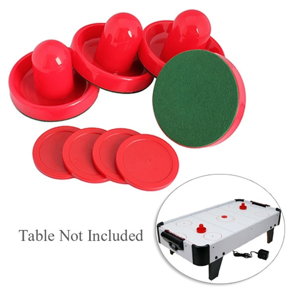 Air Hockey Set Home Table Game Replacement Accessories Pushers 4-Slider G8V3 