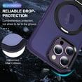 thumbnail image 5 of iPhone 15 Pro Max Rugged Case Magnetic, Compatible with Magsafe & Accessories Invisible Stand Heavy Duty Protective Shockproof Anti-Scratch Bumper Phone Case for Apple iPhone 15 Pro Max, Darkpurple, 5 of 6