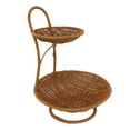 thumbnail image 4 of Cesta circular para frutas y verduras con soporte, puerta marrón para cocina y hogar. 2 capas Altura 35cm, 4 of 9