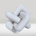 thumbnail image 5 of Boho Style Wooden Chain Link Ball Ornaments Hand Carved 3-Link Chain Art Craft Table Ornament House Office Rustic Deco C, 5 of 5