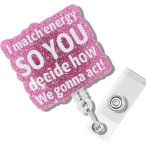 Retractable ID Badge Holder - Lightweight Nurse & Office Accessory with Swivel Clip, Glitter Design (Pink/Blue Options) - Perfect for Healthcare Workers, Teachers, and Professionals