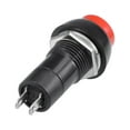 thumbnail image 3 of 20Pcs,12mm Red Momentary Push Button Switch Round Flat Button SPST 1 NO 1 NC, 3 of 3