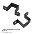thumbnail image 4 of Mosiee Square Pipe Clamp Bracket Set 2Pcs Or 4Pcs Resistant For Sturdy Railings And Pipe Connections In Various Projects, 4 of 5