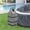 Gray, variant on Hot Tub Cover - Heavy Duty Waterproof Insulated Spa Cover Square Inflatable Hot Tub Heater Pump Protector Gray Dust-Proof Outdoor Jacuzzi Cover Gray