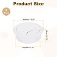 thumbnail image 2 of 8 Pack 50mm (1.97 Inch) Desk Grommet, Plastic Cable Hole Cover, Wire Cord Cable Organizer, White, 2 of 6