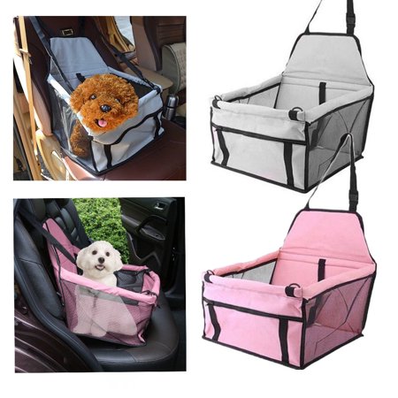 Portable Dog Car Seat Belt Booster Travel Carrier Folding Bag for Pet Cat (Best Dog Crate For Car Travel)