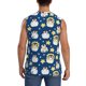 thumbnail image 4 of Fotbe Star Penguin Men's Camiseta sin Mangas Estampada para Hombres, Playera Casual para Gimnasio, Entrenamiento, Playa-Medium, 4 of 7