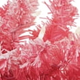 thumbnail image 6 of Northlight Pre-lit Flocked Artificial Christmas Garland - 9' x 12" - Pink - Clear Lights, 6 of 9