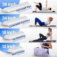 thumbnail image 3 of Yes4All Half Foam Rollers for Physical Therapy, Soft Density Round PE Foam Roll for Back Massage, Yoga Exercise - 24 inches, 3 of 6