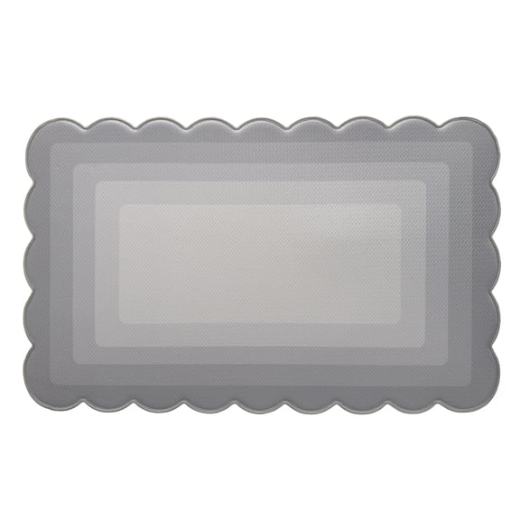 Scalloped Edge Anti-Fatigue Mat 18x30 - Grayson - Grey