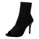 thumbnail image 1 of NECHOLOGY Botas Mujer Adulto Femenino Zapatos Botines de mujer Zapatos de mujer Botas de de pescado de moda Botas de de pescado de punta abierta transpirables de tacón (Black, 8.5), 1 of 7