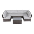 thumbnail image 3 of Living Source International 7-Piece Outdoor Set with Cushions in Brown/Gray, 3 of 3