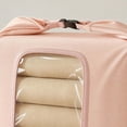thumbnail image 6 of Breathable Cotton Quilt Storage Bag with Clear Window Large Bedding Organizer for Comforters Blankets Closet, 6 of 7