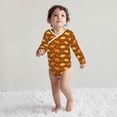 thumbnail image 4 of Xecao Dinosaurs and Leaves Print Baby unisex-baby Cotton Long-sleeve Bodysuits-3 Months, 4 of 6