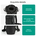 thumbnail image 6 of Bagsmart Unisex Expandable Water Bottle Carrier Bag for 32 oz to over 64 oz, Crossbody Water Bottle Holder with Adjustable Shoulder Hand Strap, Black, 6 of 8