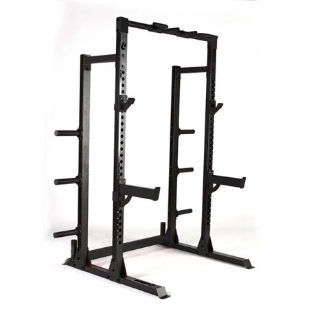 Lifeline USA Pro Half Rack Exercise Power Cage  Black