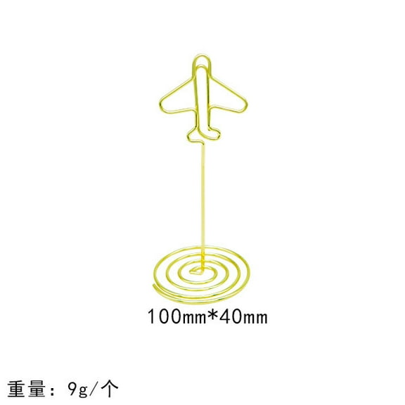 OFFIGAM 10pcs Airplane Photo Holders with Memo Clips, Table Picture Stands for Wedding Place Cards, Centerpieces & Home Decor