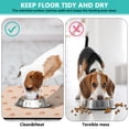 thumbnail image 4 of Dog Feeding Mat, Dog Mat for Food and Water, Pet Dog Cat Bowl Mat, Non-Slip Super Absorbent Water Bowl Mat with Cute Rainbow,17inx30in, 4 of 7