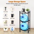 thumbnail image 3 of TC-HOMENY 5 Gallon Water Jug Holder, 3-Tier Floor Standing Water Bottle Storage Rack for Dispenser, Organizer Stand for Home Office, Black, 3 of 11