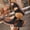 A_ Black, variant on Women's Rhinestone Round Toe Thick Sole Wedge Sandals, Sparkly Open Toe Beach Slides for Party Gold 36