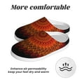 thumbnail image 6 of Fotbe Mandala Pattern Women's Fuzzy Curly Fur Memory Foam Loafer Slippers Indoor Outdoor Slippers Winter Home Shoes-46/47, 6 of 7