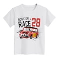 thumbnail image 4 of WUANDIXFA Baby Boy Clothes 1 Year Old Clothes First Birthday Outfit Boy Short Sleeve T-Shirt Summer Outfits (White, 7-8 Years), 4 of 4
