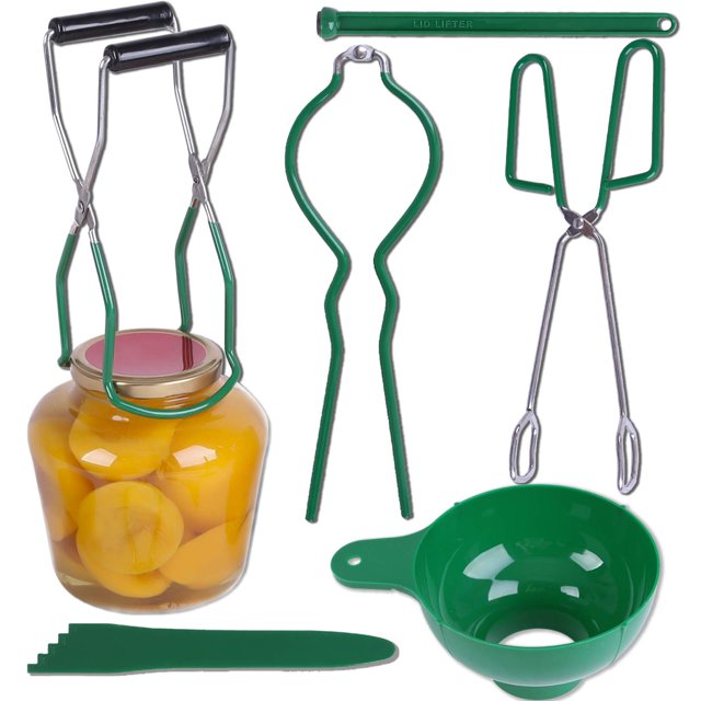 Kit básico de suministros para conservas ERUIOLA con pinzas de cocina y embudo