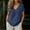 Tops-733Navy, variant on Xdegoge Linen T Shirts for Women V Neck Short Sleeve Casual Everyday Wear Loose Fit Solid Pattern Lightweight Breathable Cotton Linen Feel Summer Spring Tops