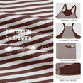 thumbnail image 4 of Women's Summer Striped Athletic Tennis Mini Dress Sleeveless Built-in Shorts Workout Vacation Sundress, 4 of 7