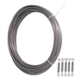 thumbnail image 2 of String Light Guide Wire,Outdoor Hanging Hook Cable Stainless Steel Cable String Light Hanging Kit Reliable and Durable, 2 of 12