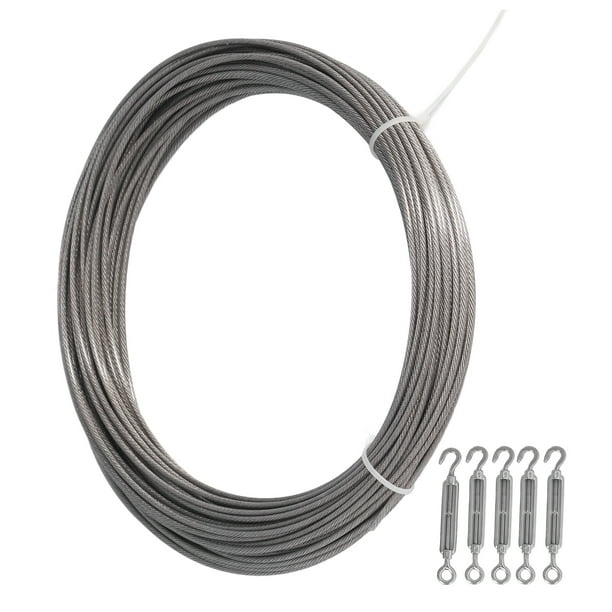Kit para colgar luces de cadena, cable con gancho para colgar en exteriores, cable guía para luces de cadena, kit para colgar cables en exteriores, el mejor de su clase