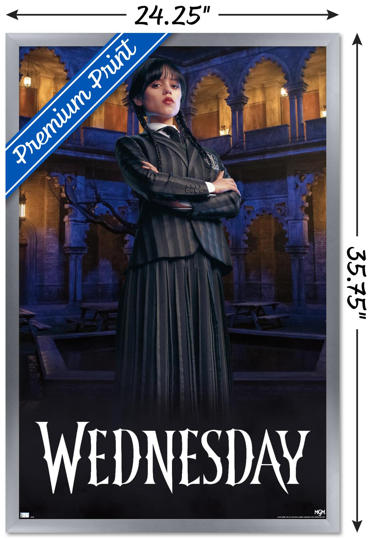 Wednesday - Portrait Wall Poster, 22.375" x 34" Framed