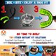 thumbnail image 4 of Protector bucal Oral Mart juvenil con correa negro/verde, 4 of 8