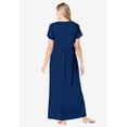 thumbnail image 2 of Amoureuse Plus Size Long Lace Top Stretch Knit Gown, 2 of 6