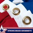 thumbnail image 3 of G128 3 Pack: American USA No Stars Pleated Fan Flag | 2x4 Ft | Printed 150D Polyester | Patriotic Decor, Indoor/Outdoor, Vibrant Colors, Brass Grommets, Thicker and More Durable Than 100D 75D, 3 of 8