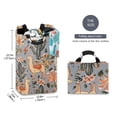 thumbnail image 2 of Yayeee Freestanding Laundry Hamper with Handle Collapsible Large Storage Basket for Clothes, Gray Llama Pattern, 2 of 7