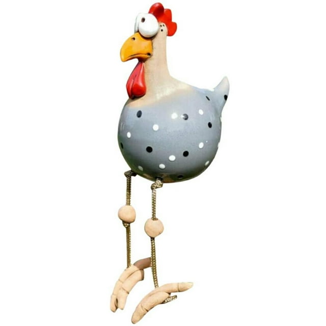 Decoración de jardín Cerámica Pollo Hilde Decoración Animal Figura Adorno para el hogar Artesanía decorativa