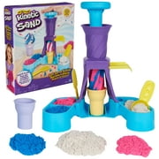Kinetic Sand, Soft Serve Station with 14oz Play Sand, 2 Ice Cream Cones & 2 Tools
