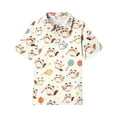 thumbnail image 5 of Grblisyd Girls Short Sleeve Polo Shirts Kids Cute Animal Print School Uniform Polo Shirt 10-12 Years, 5 of 6