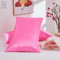 thumbnail image 3 of Gustave Solid Pillowcase, Queen, Pink, 3 of 12