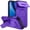 Purple, variant on Case for Google Pixel 9a 6.3" with Invisible Fold Holder Stand, MagSafe Magnetic Wireless Charging,Sliding camera casing,Shockproof Dropproof Tough Rugged Protective Case Cover,Red
