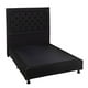thumbnail image 3 of Box Base Cama Matrimonial + Cabecera Mary Negro Dicasa  Black, 3 of 8