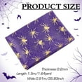 thumbnail image 2 of 1 Yard Halloween Purple Spider Web Polyester Fabric 59.1 inch Wide Spider Web Pattern with Gold Foil Stamping Perfect for Table Cloth Chair Cushions & More, 2 of 6