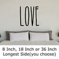 thumbnail image 2 of Love Tall Support Uplifting Encourage Caring Kind Wall Decals for Walls Peel and Stick wall art murals Black Large 36 Inch, 2 of 2