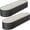 Dark gray, variant on Galvanized Metal Raised Garden Bed 2-Pack 4.5x2x1 ft, White Oval Outdoor Planter Box Kit with Open Bottom Drainage for Growing Vegetables, Plants & Flowers in Backyard or Patio