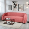 thumbnail image 4 of Ilios Innova | Sofá Kobe de 3 Plazas Color Coral, Diseño Orgánico Acanalado para Sala, Tapicería Suave al Tacto, Ergonómico, Ideal para Descanso y Decoración, 4 of 9