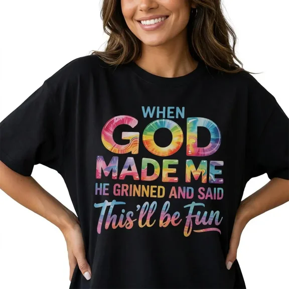 God Is Good All The Time Women Graphic Tee Plus Size Retro Christian Faith Shirt