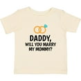 thumbnail image 3 of Inktastic Daddy Will You Marry My Mommy with Rings for Proposal Boys or Girls Baby T-Shirt, 3 of 5