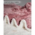 thumbnail image 3 of Ourlova Heated Throw Blanket Velvet Soft Fast Heating 4 Heat Levels 4H Auto Off Machine Washable OverHeat Protection 90x100 Inch Pink, 3 of 10